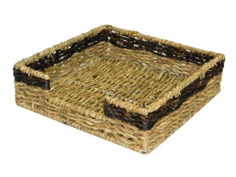 Seagrass napkin holder square